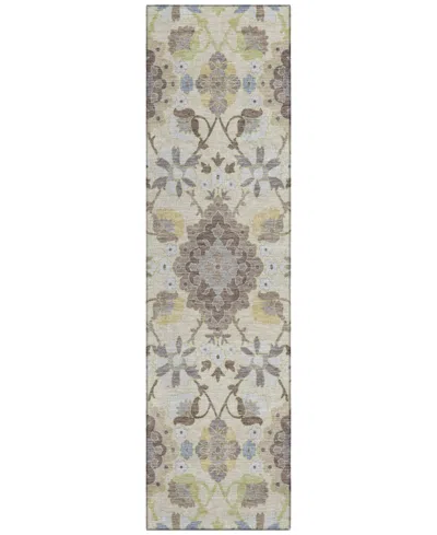Addison Chantille Machine Washable Acn1002 2'3"x7'6" Runner Area Rug In Ivory