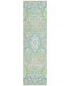 Addison Chantille Machine Washable Acn1002 2'3"x7'6" Runner Area Rug In Mint