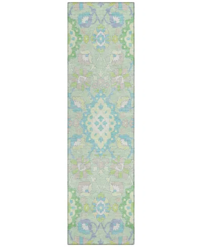 Addison Chantille Machine Washable Acn1002 2'3"x7'6" Runner Area Rug In Mint