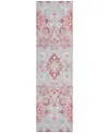 Addison Chantille Machine Washable Acn1002 2'3"x7'6" Runner Area Rug In Rose