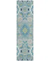 Addison Chantille Machine Washable Acn1002 2'3"x7'6" Runner Area Rug In Teal