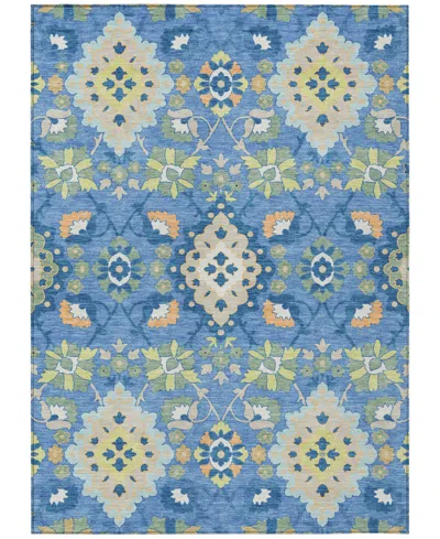 Addison Chantille Machine Washable Acn1002 5'x7'6" Area Rug In Blue