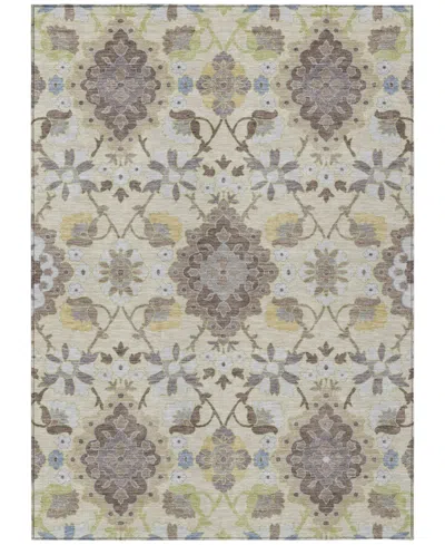 Addison Chantille Machine Washable Acn1002 5'x7'6" Area Rug In Ivory