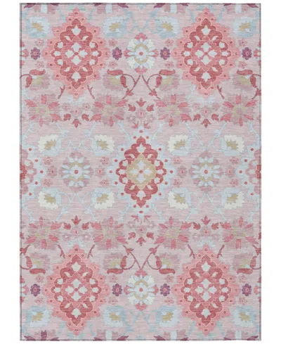 Addison Chantille Machine Washable Acn1002 5'x7'6" Area Rug In Rose