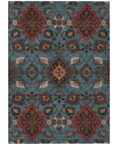 Addison Chantille Machine Washable Acn1002 8'x10' Area Rug In Denim