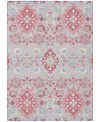 Addison Chantille Machine Washable Acn1002 8'x10' Area Rug In Rose