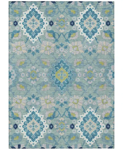 Addison Chantille Machine Washable Acn1002 8'x10' Area Rug In Teal
