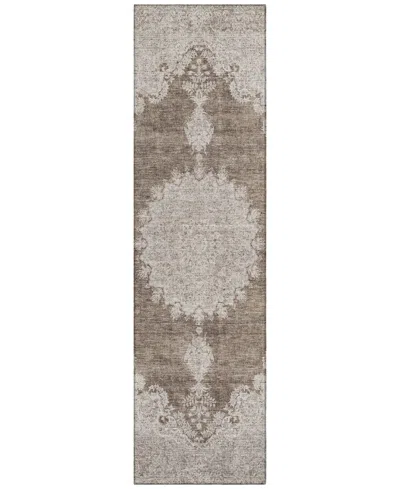 Addison Chantille Machine Washable Acn1003 2'3''x7'6'' Runner Area Rug In Brown