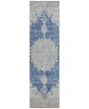 Addison Chantille Machine Washable Acn1003 2'3''x7'6'' Runner Area Rug In Navy
