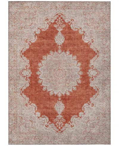 Addison Chantille Machine Washable Acn1003 5'x7'6" Area Rug In Rust