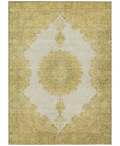 Addison Chantille Machine Washable Acn1003 8'x10' Area Rug In Gold