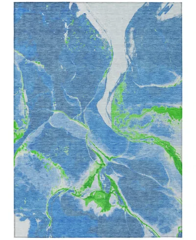 Addison Chantille Machine Washable Acn1005 10'x14' Area Rug In Denim