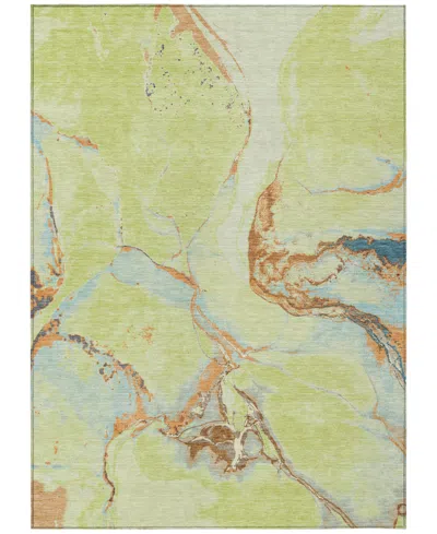 Addison Chantille Machine Washable Acn1005 5'x7'6" Area Rug In Grass