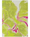 Addison Chantille Machine Washable Acn1005 9'x12' Area Rug In Lime