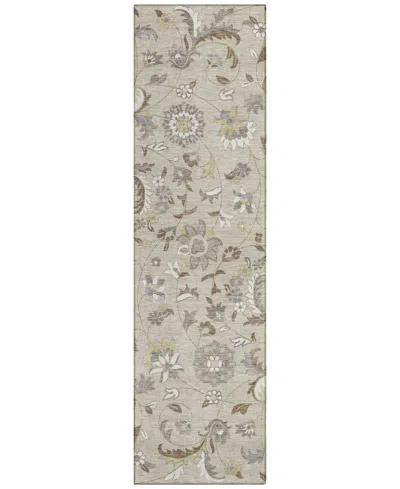 Addison Chantille Machine Washable Acn1006 2'3"x7'6" Runner Area Rug In Beige