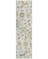 Addison Chantille Machine Washable Acn1006 2'3"x7'6" Runner Area Rug In Ivory