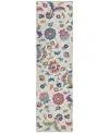 Addison Chantille Machine Washable Acn1006 2'3"x7'6" Runner Area Rug In Ivory