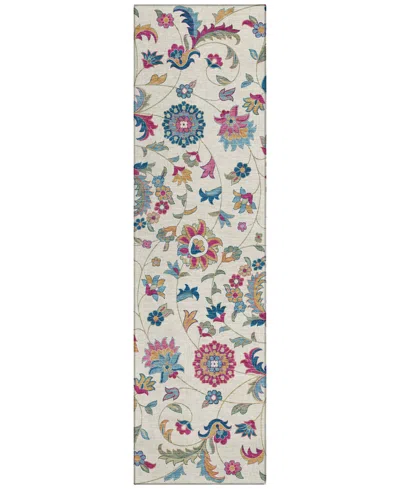 Addison Chantille Machine Washable Acn1006 2'3"x7'6" Runner Area Rug In Ivory
