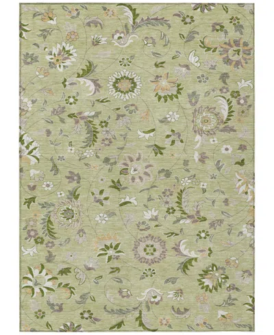 Addison Chantille Machine Washable Acn1006 5'x7'6" Area Rug In Grass