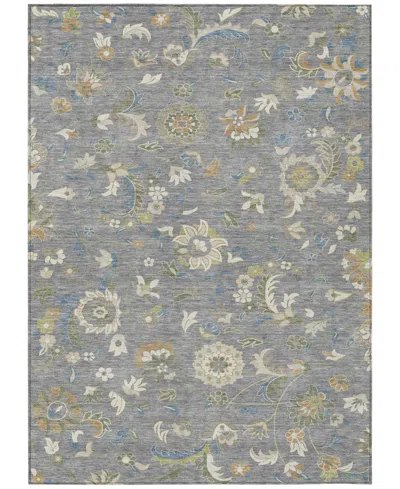 Addison Chantille Machine Washable Acn1006 5'x7'6" Area Rug In Gray