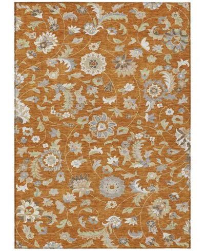 Addison Chantille Machine Washable Acn1006 5'x7'6" Area Rug In Paprika