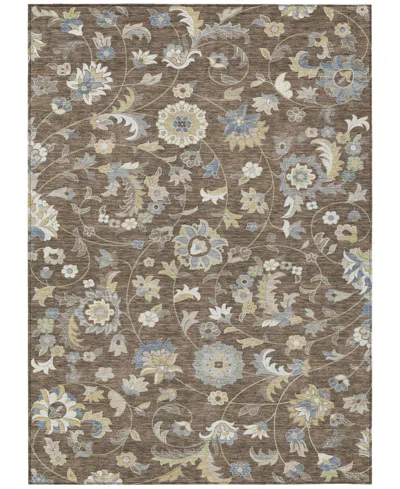 Addison Chantille Machine Washable Acn1006 9'x12' Area Rug In Chocolate