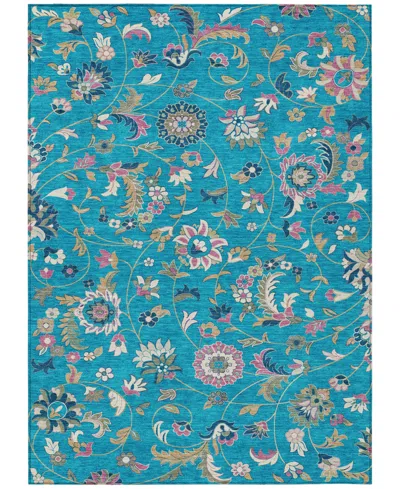 Addison Chantille Machine Washable Acn1006 9'x12' Area Rug In Teal