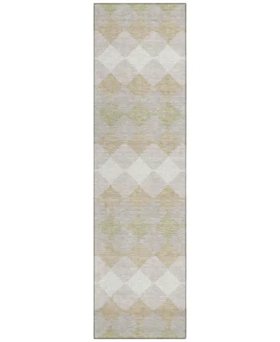 Addison Chantille Machine Washable Acn1007 2'3"x7'6" Runner Area Rug In Beige