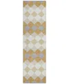 Addison Chantille Machine Washable Acn1007 2'3"x7'6" Runner Area Rug In Gold