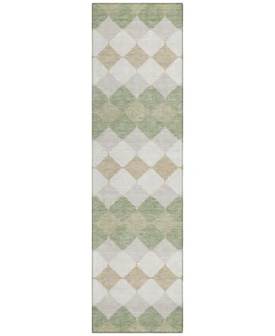 Addison Chantille Machine Washable Acn1007 2'3"x7'6" Runner Area Rug In Grass