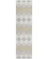 Addison Chantille Machine Washable Acn1007 2'3"x7'6" Runner Area Rug In Ivory