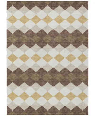 Addison Chantille Machine Washable Acn1007 2'6"x3'10" Area Rug In Brown