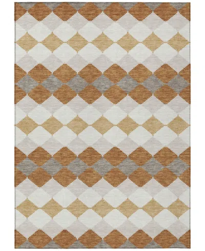 Addison Chantille Machine Washable Acn1007 5'x7'6" Area Rug In Copper