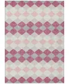 Addison Chantille Machine Washable Acn1007 5'x7'6" Area Rug In Pink