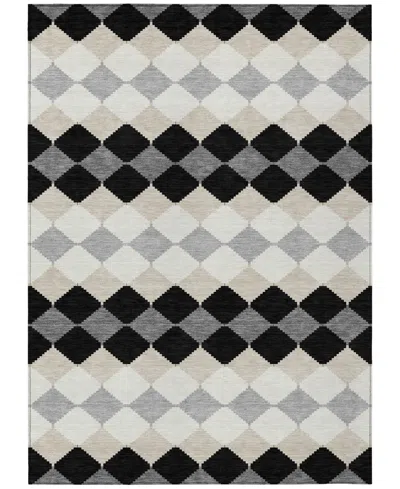 Addison Chantille Machine Washable Acn1007 8'x10' Area Rug In Black