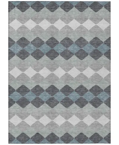 Addison Chantille Machine Washable Acn1007 8'x10' Area Rug In Gray