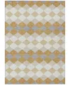 Addison Chantille Machine Washable Acn1007 9'x12' Area Rug In Gold
