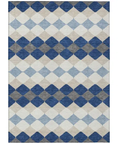 Addison Chantille Machine Washable Acn1007 9'x12' Area Rug In Navy