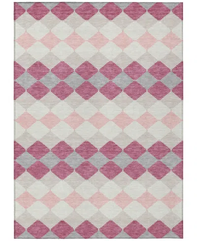 Addison Chantille Machine Washable Acn1007 9'x12' Area Rug In Pink