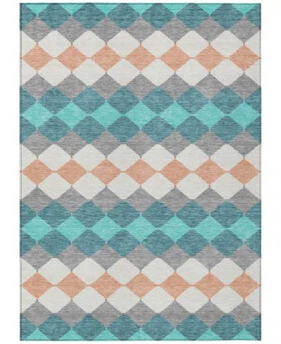 Addison Chantille Machine Washable Acn1007 9'x12' Area Rug In Teal