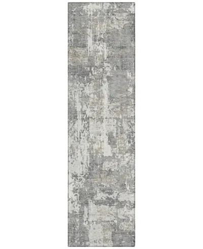 Addison Chantille Machine Washable Acn1008 2'3"x7'6" Runner Area Rug In Gray