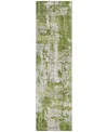 Addison Chantille Machine Washable Acn1008 2'3"x7'6" Runner Area Rug In Green