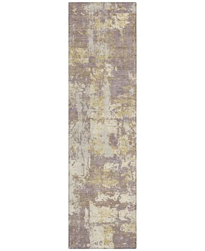 Addison Chantille Machine Washable Acn1008 2'3"x7'6" Runner Area Rug In Lavender