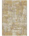 Addison Chantille Machine Washable Acn1008 2'6"x3'10" Area Rug In Gold
