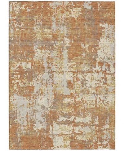 Addison Chantille Machine Washable Acn1008 5'x7'6" Area Rug In Copper