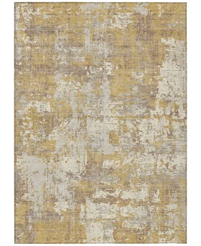 Addison Chantille Machine Washable Acn1008 5'x7'6" Area Rug In Gold