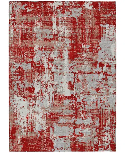 Addison Chantille Machine Washable Acn1008 5'x7'6" Area Rug In Red