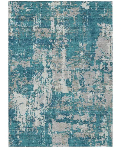 Addison Chantille Machine Washable Acn1008 5'x7'6" Area Rug In Teal