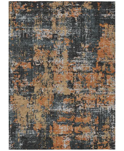 Addison Chantille Machine Washable Acn1008 9'x12' Area Rug In Charcoal