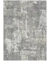 Addison Chantille Machine Washable Acn1008 9'x12' Area Rug In Gray